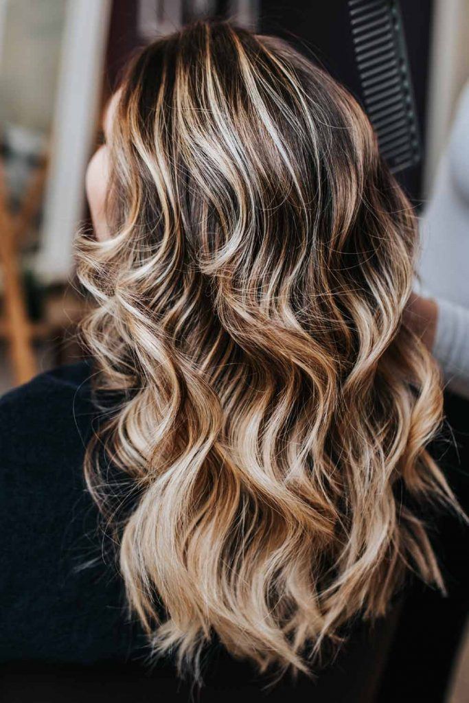 Dark Long Hair with Balayage