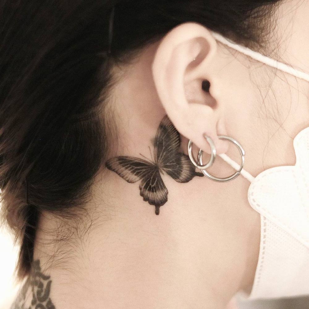 The Realistic Butterfly Tattoo