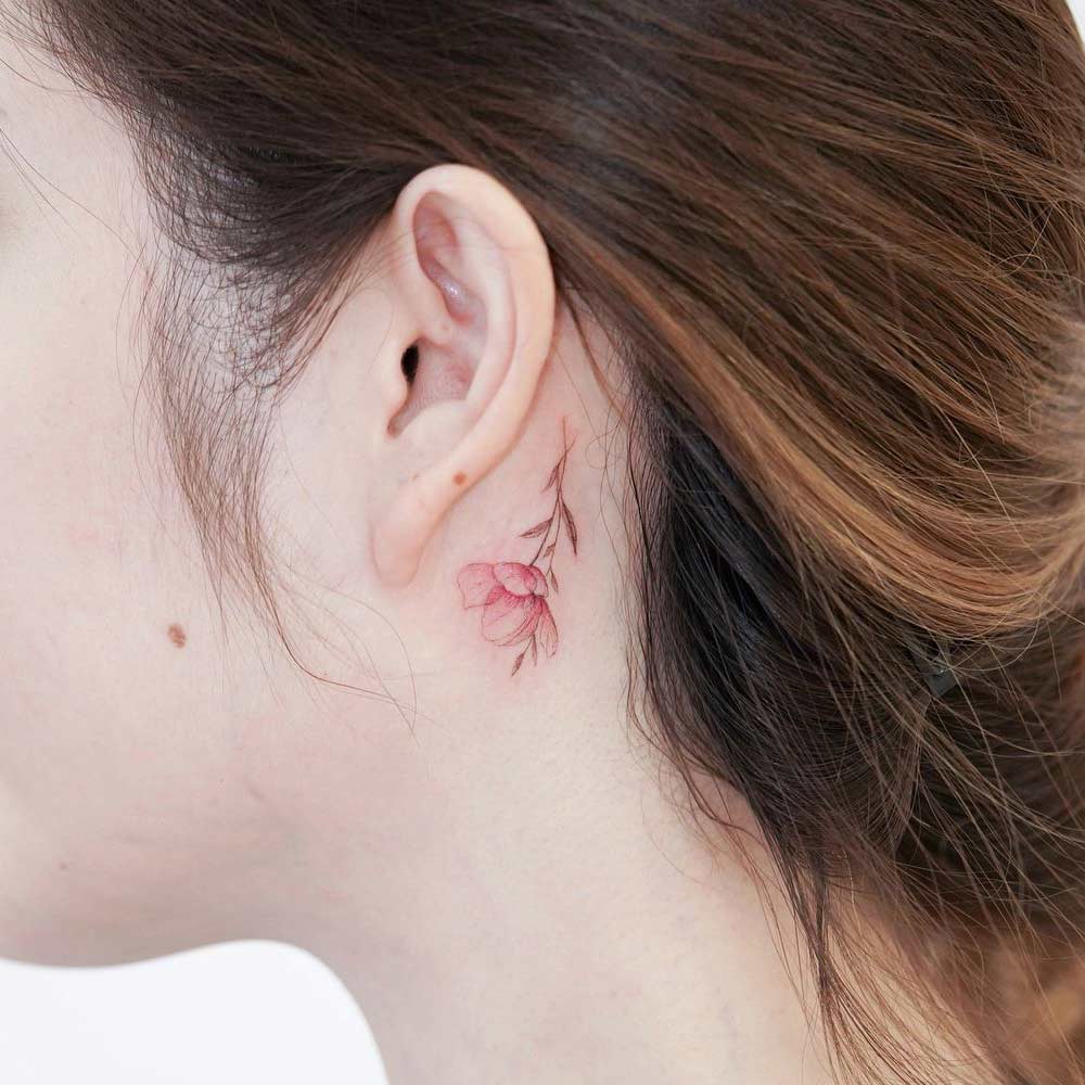 Creative Behind The Ear Tattoo Designs