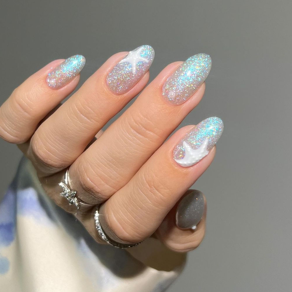 Mermaid Sea Stars Nails