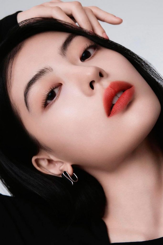 Natural Makeup With Lips Accent For Asian Type Girls