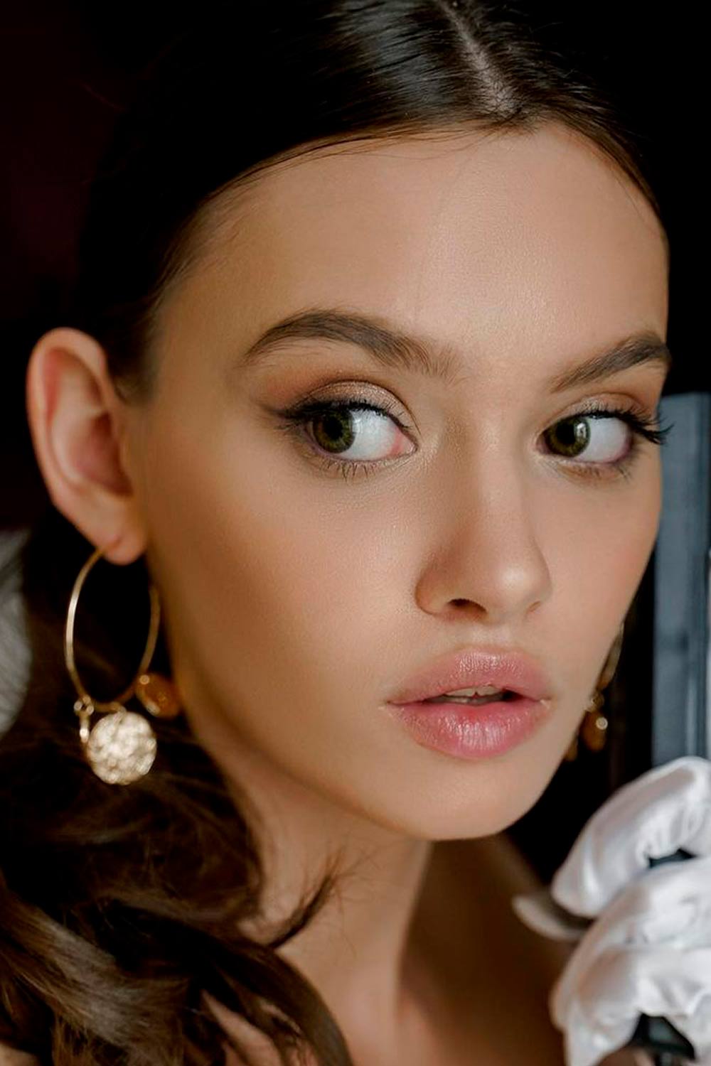 Soft Makeup With Winged Eyeliner
