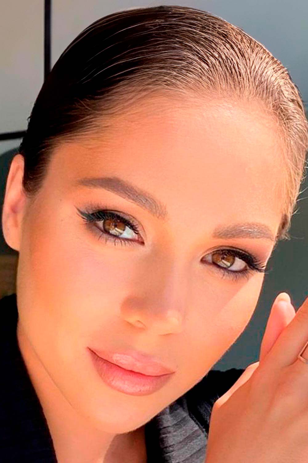 Soft Makeup With Winged Eyeliner