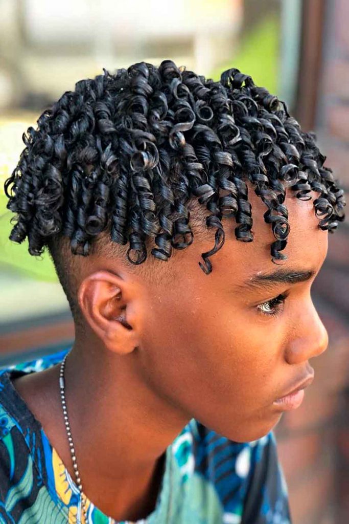 Medium-Length Culy Twists #blackboyshaircuts #blackboyhaircut #afroboyhaircut