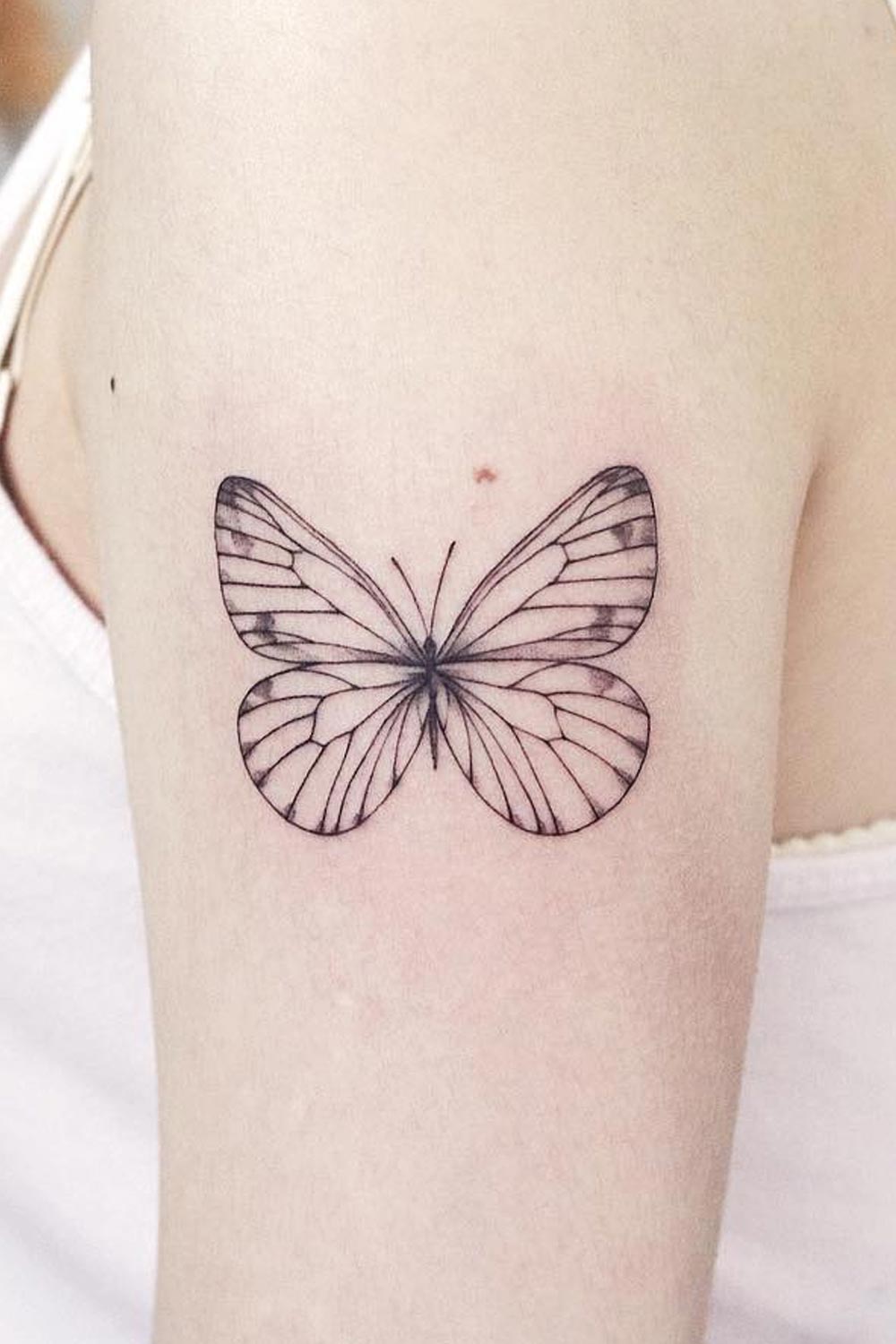 Black and White Minimalist Tattoo