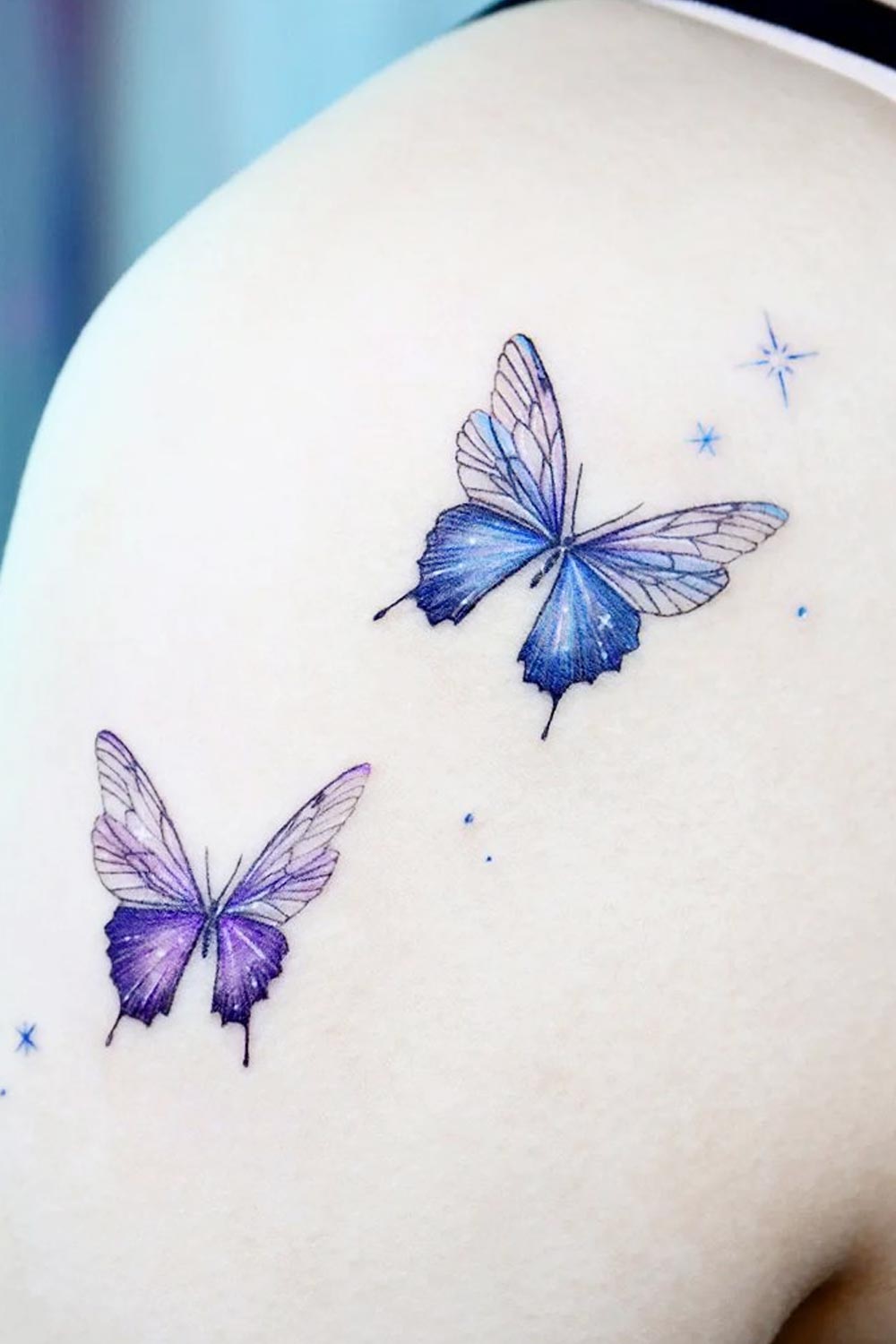 Shoulder Butterfly Tattoos
