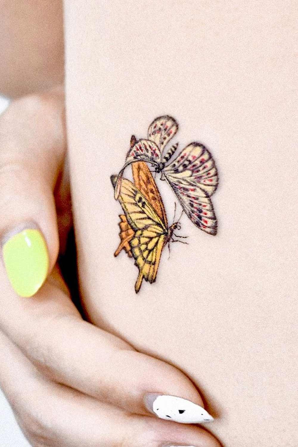 Small Double Butterflies