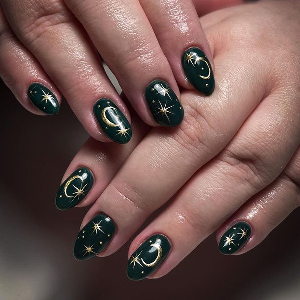 Night Christmas Nails Art
