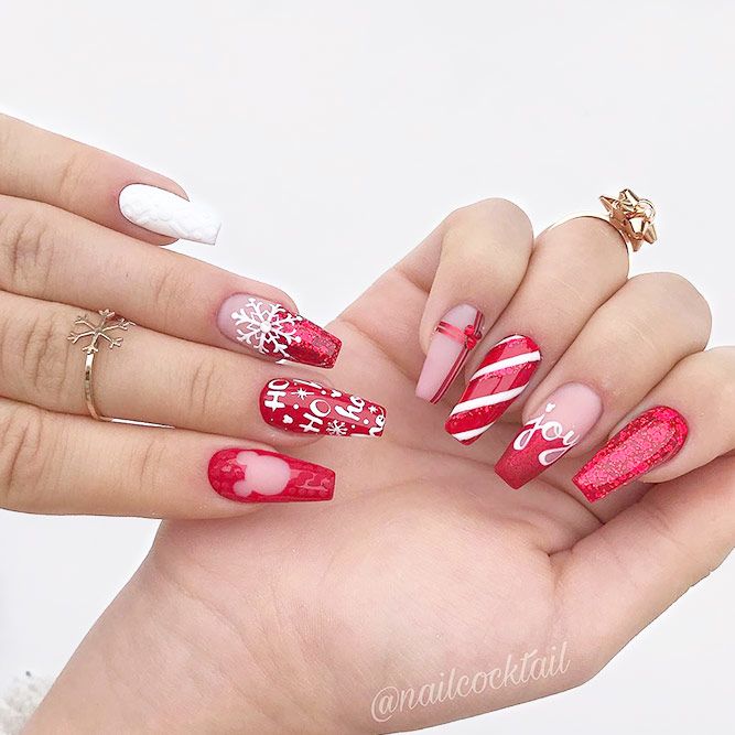 Christmas Theme Arts For Holidays Mood #christmasnails