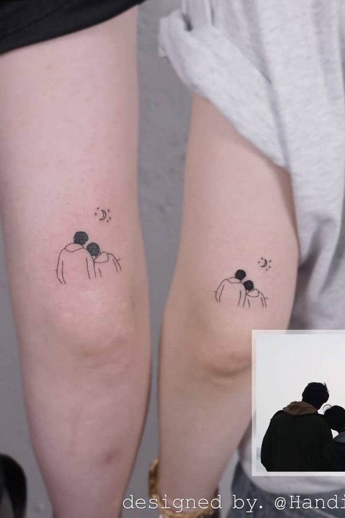 Couple Silhouette Tattoos