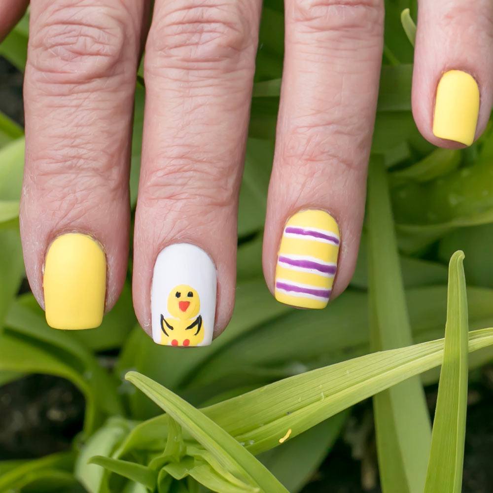 Cute Chicken Nail Art