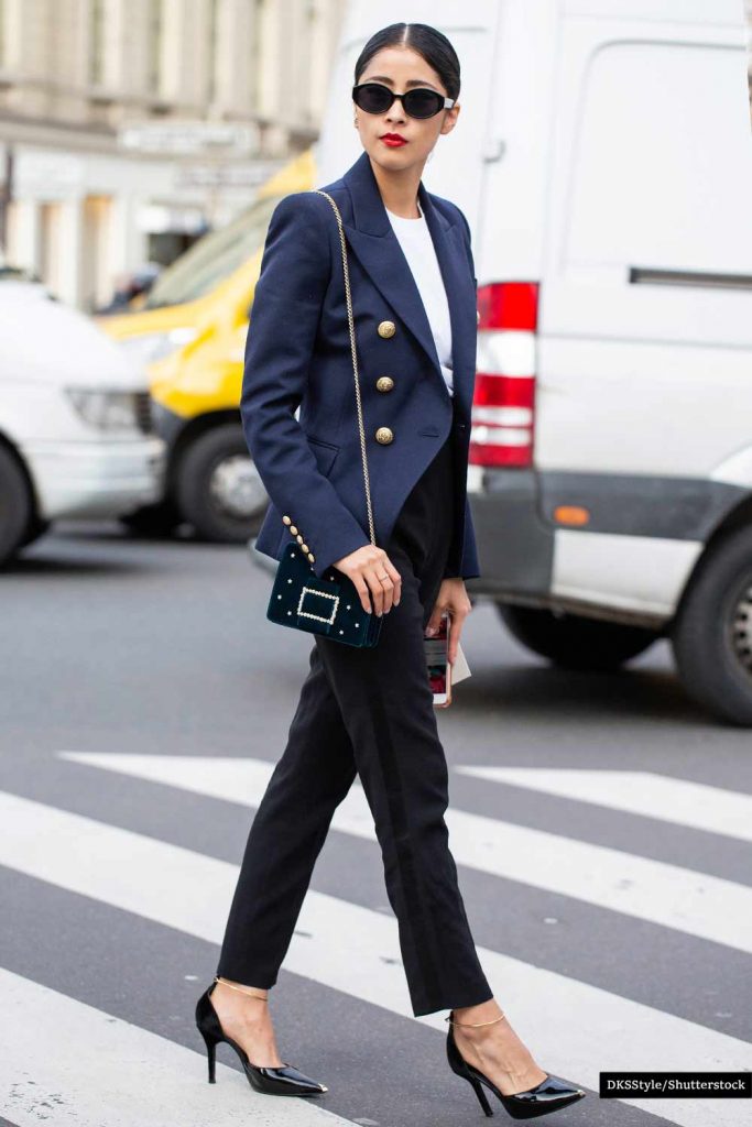 Classy Fitted Blazer with Heels