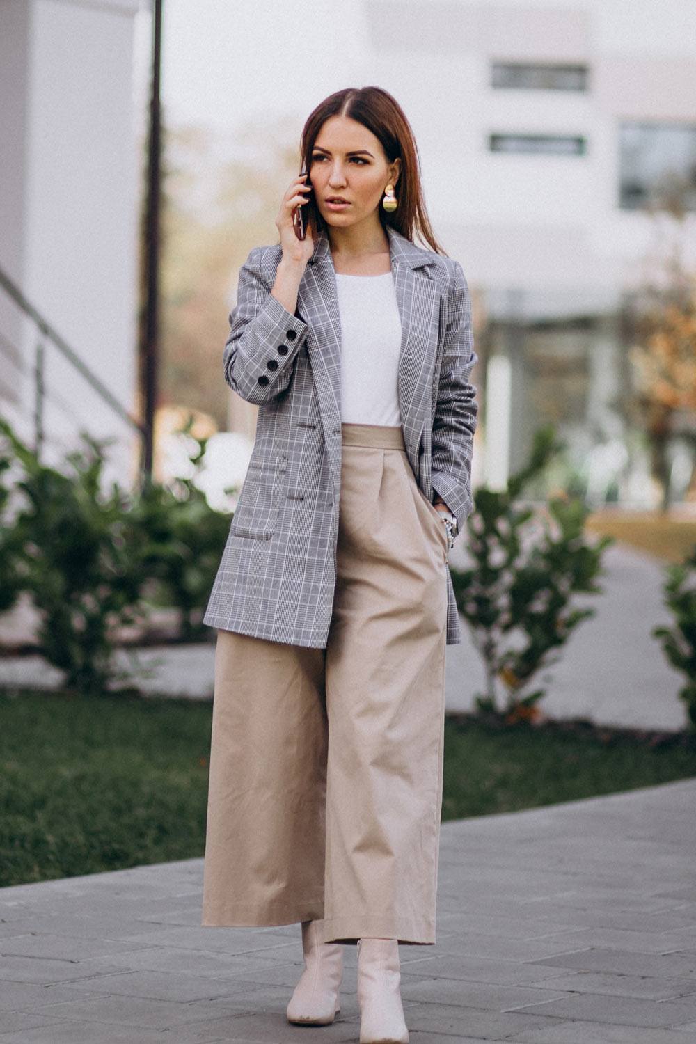 Wide Pants Work Outfit
