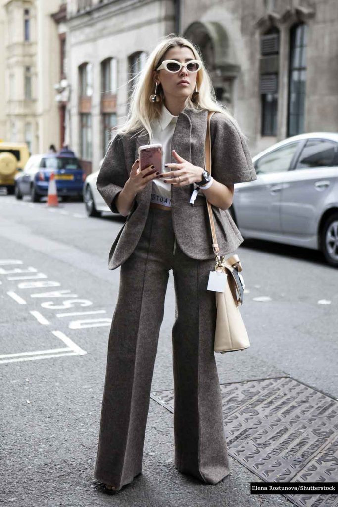 Class Gray Tweed Suit
