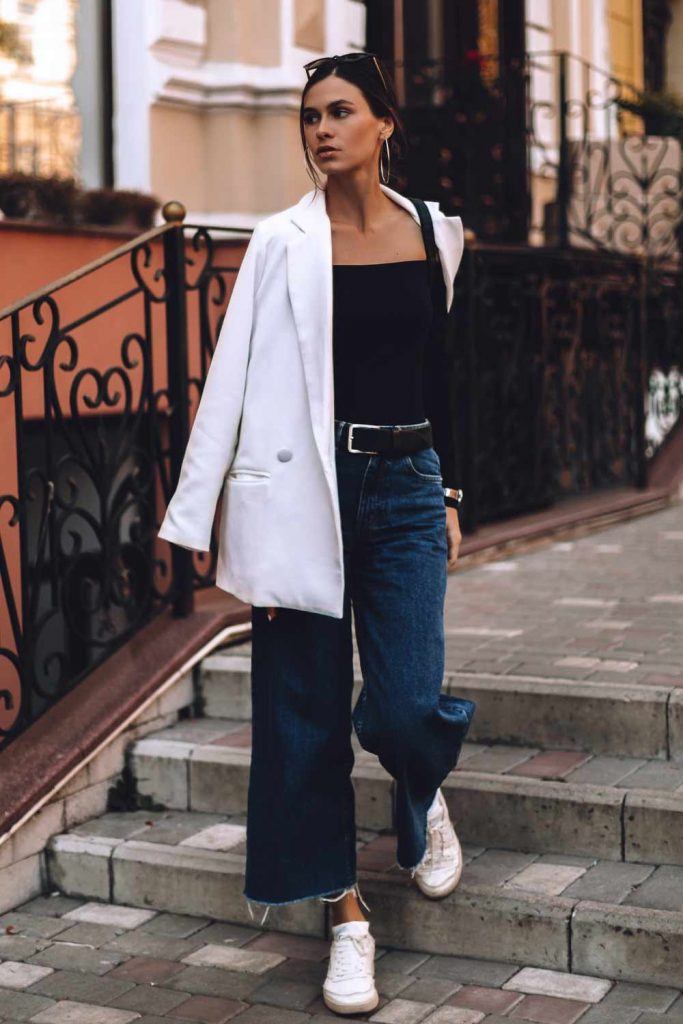 Wide Jeans Work Outfits