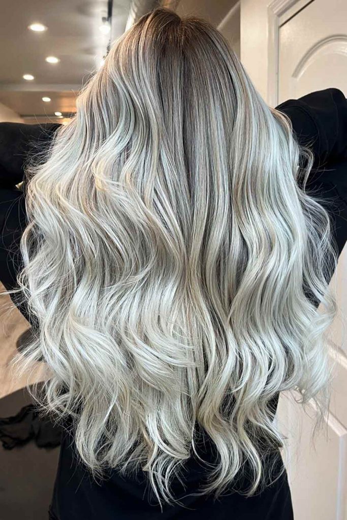 Layered Silver Temptation #longhaircuts #layeredhair