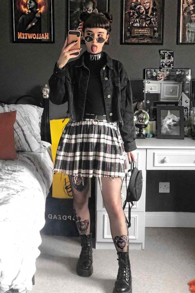How do you dress grunge?