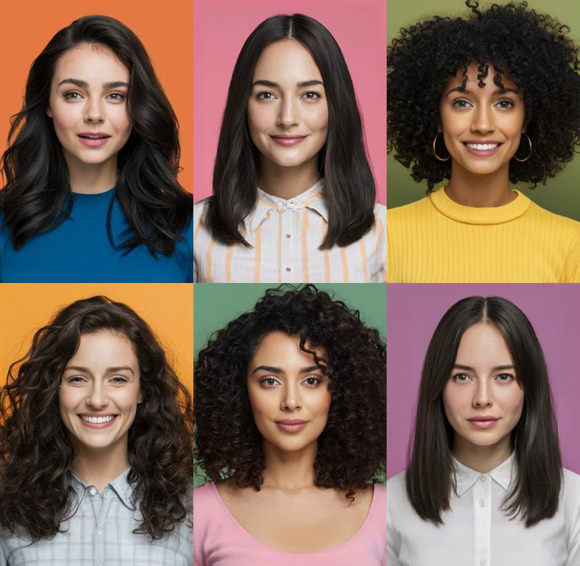 How would you describe your hair texture when it is air-dried without any products?