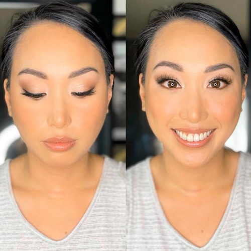Golden Eyeshadow with Smokey Effect