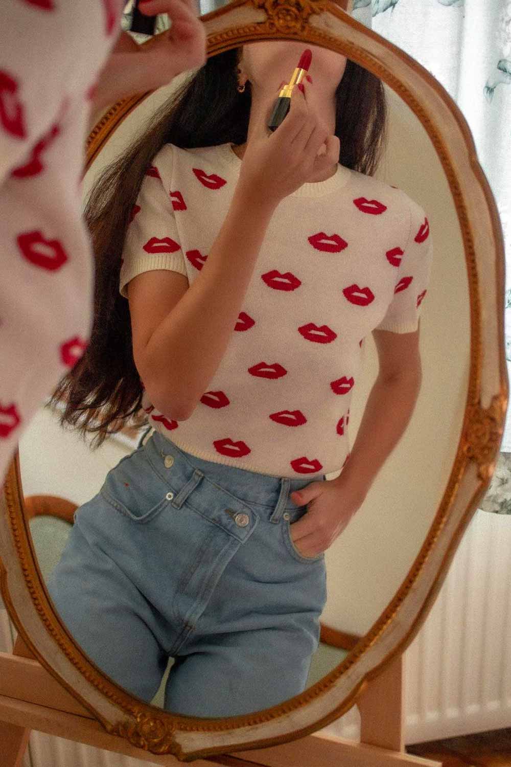 Valentines Day Outfits with Bright Accents