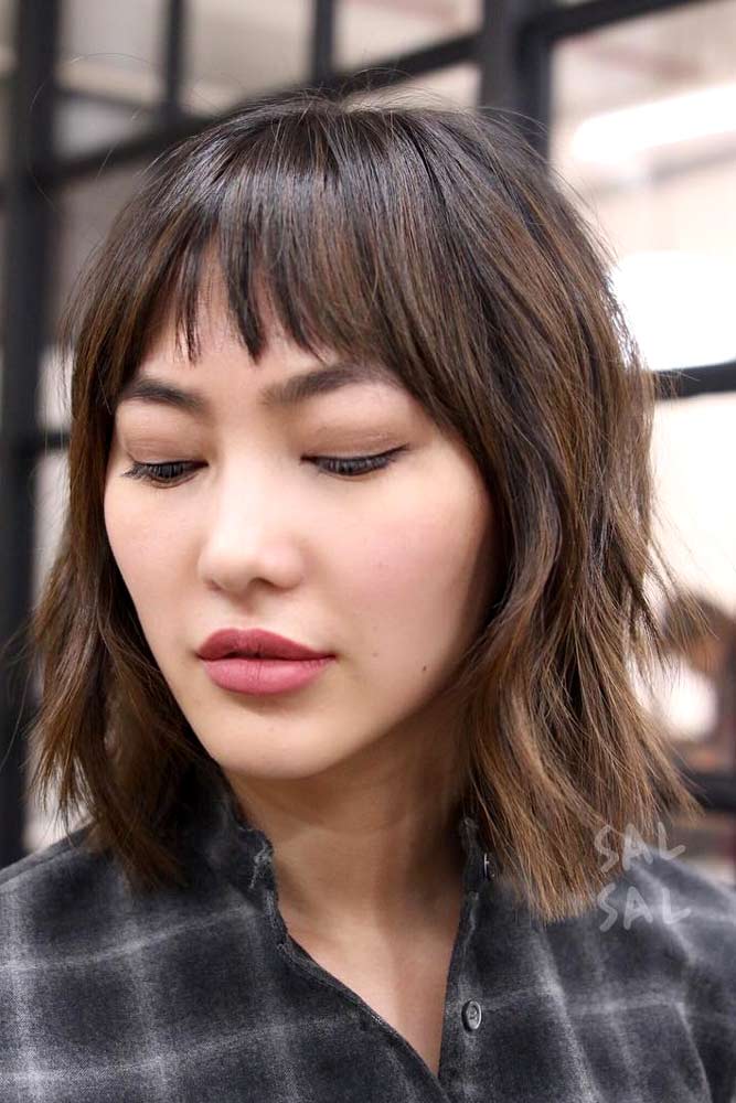Short Bangs in Medium Hair Styles picture 5