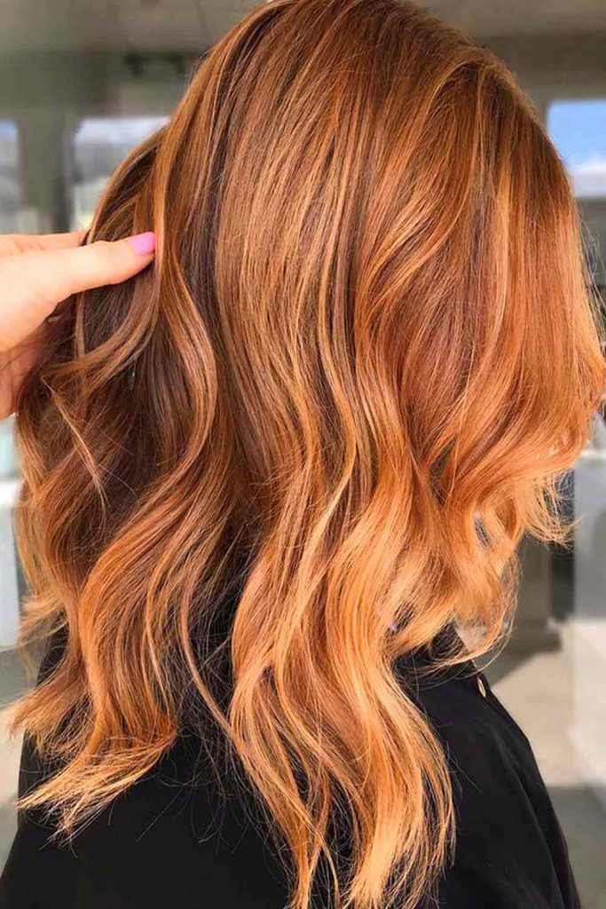 Shoulder-Length Copper Layers
