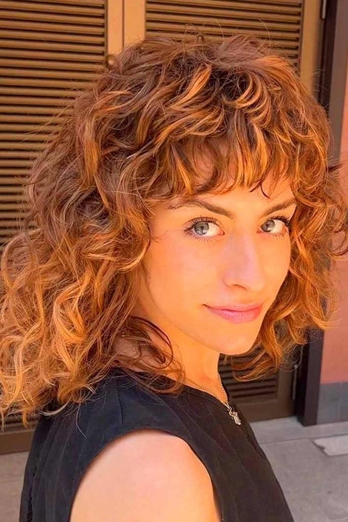 Shaggy Medium-Length Hairstyles With Bangs