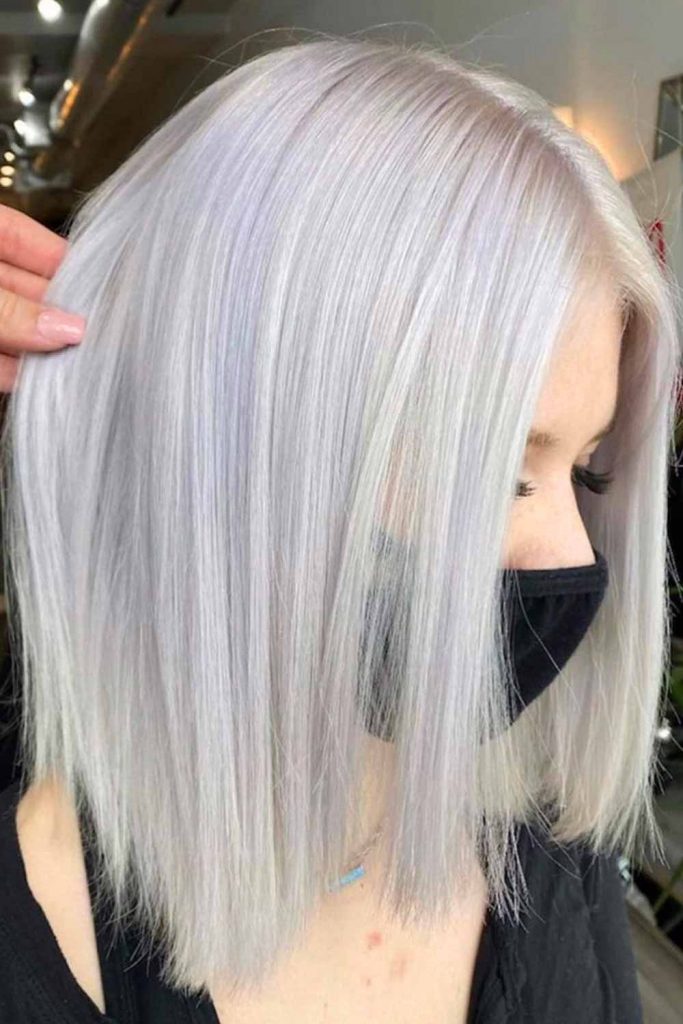 Ice Blonde Straight Bob
