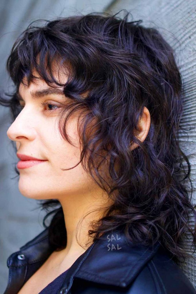 Shaggy Medium-Length Hairstyles With Bangs