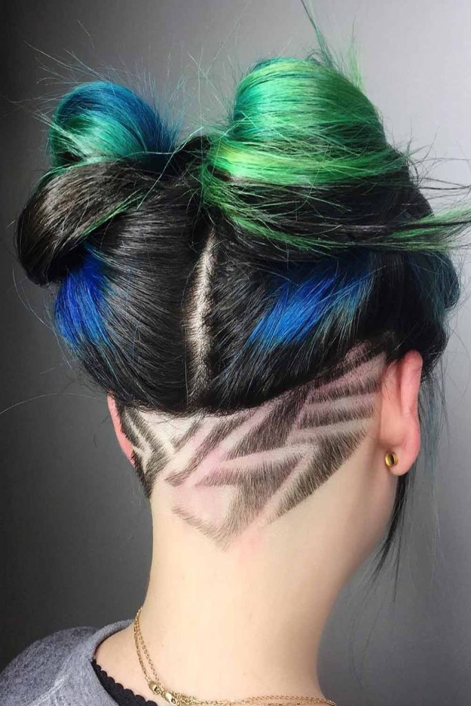 Side Top Knots Hairstyle for Medium Hair