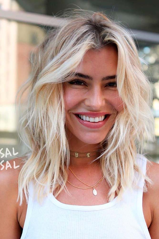 Messy Blonde Layeres #messyhairstyles #blondehair