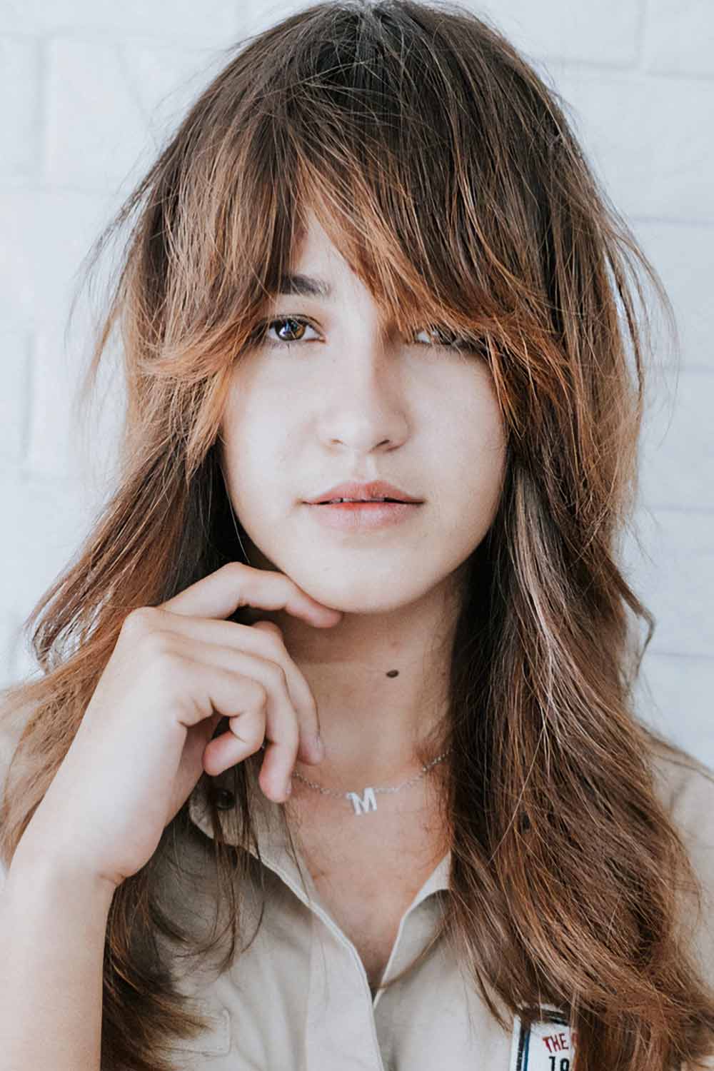 Retro Shaggy Brown Haircut #mediumhaircut #layeredhaircut