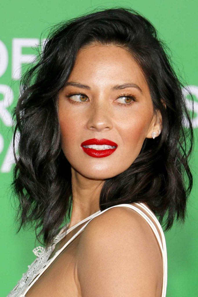 Olivia Munn with Layered Bob