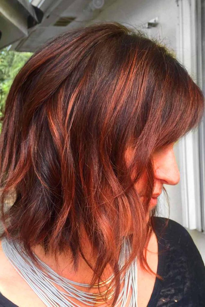 Medium Length Hairstyles With Side Bang