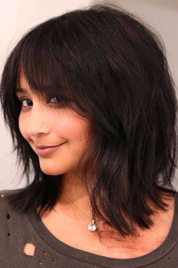 Straight Lob With Layered Ends