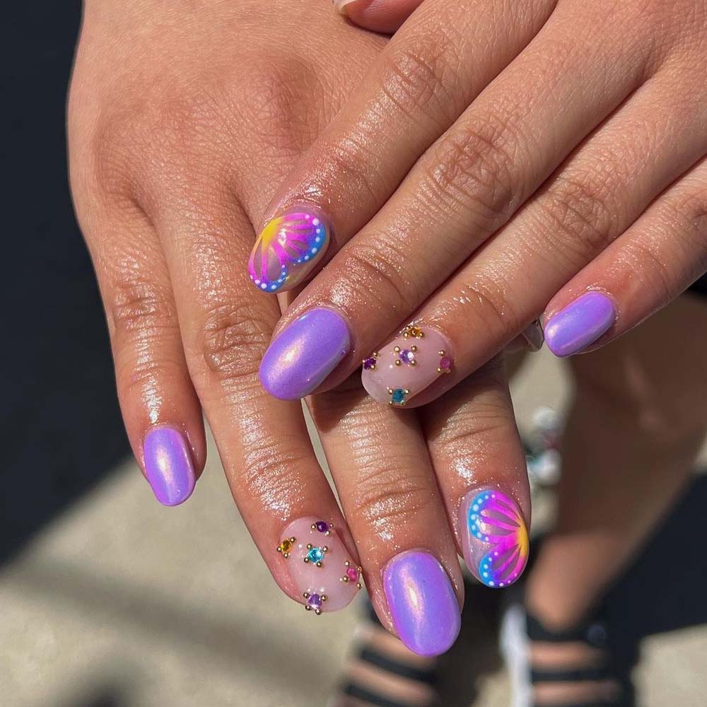 Short Oval Nails