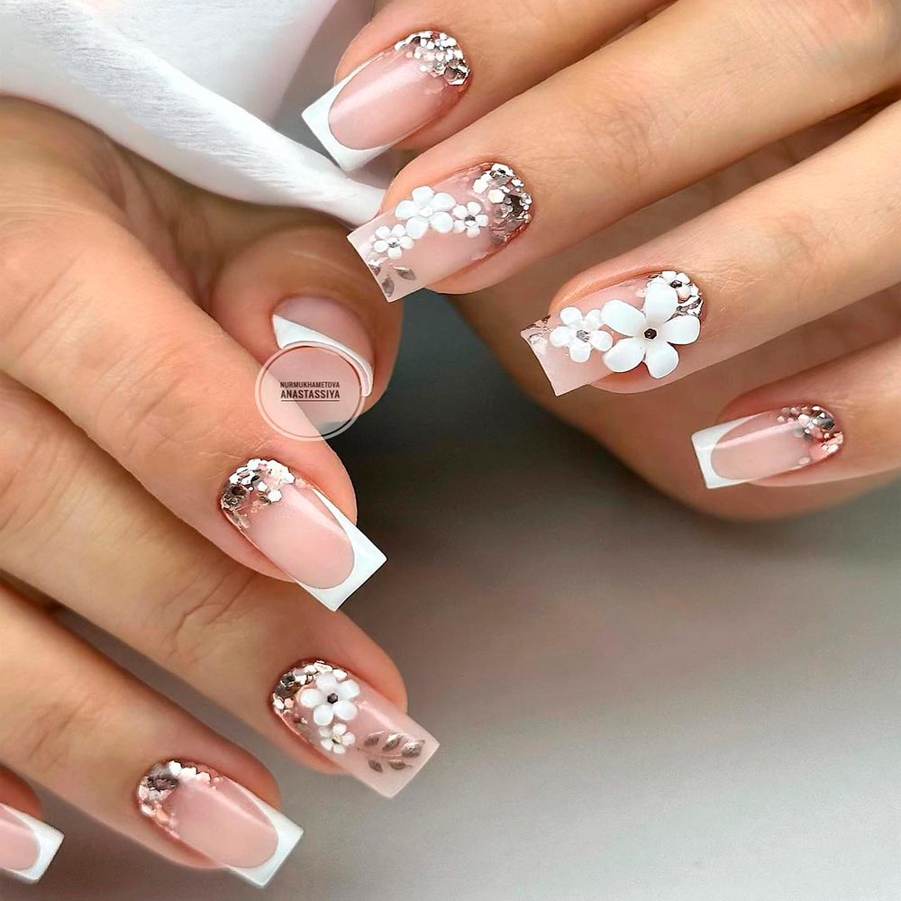 3D Nude Nail Art