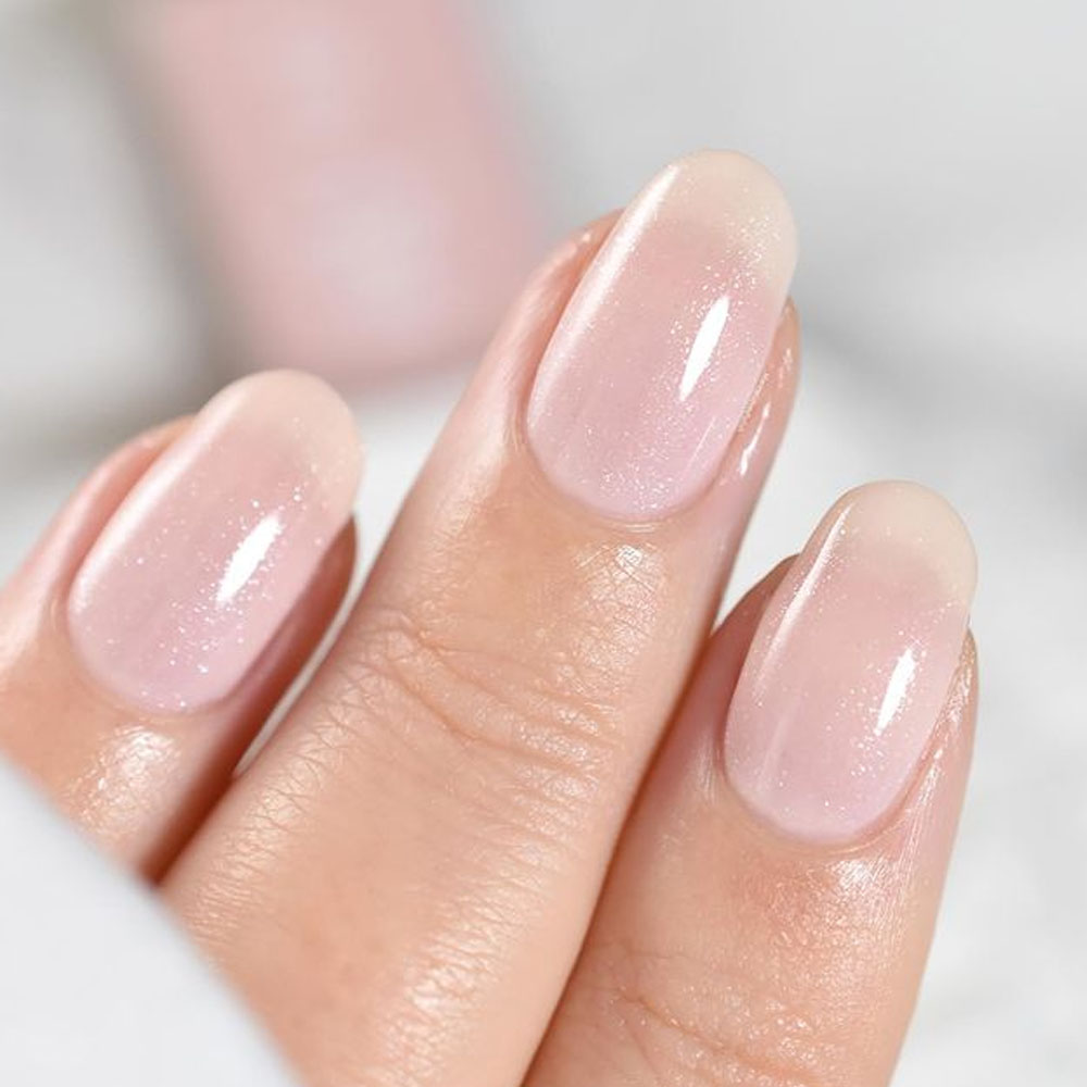 Nature Nails with Sparkling