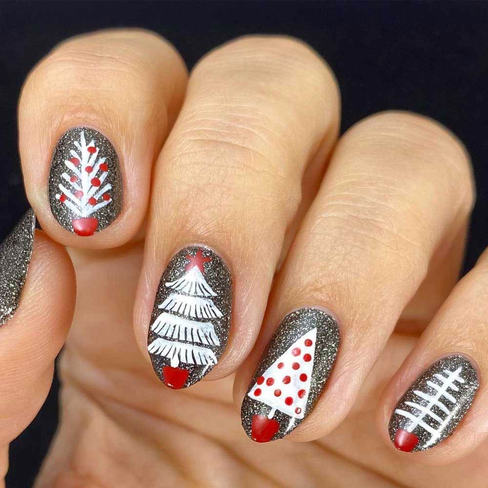Christmas Tree Toys Nail Art