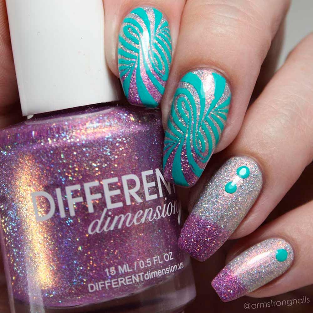 Winter Glitter Nails Ideas