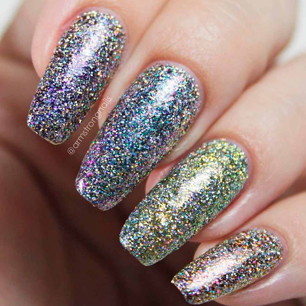 Holographic Nail Art Designs