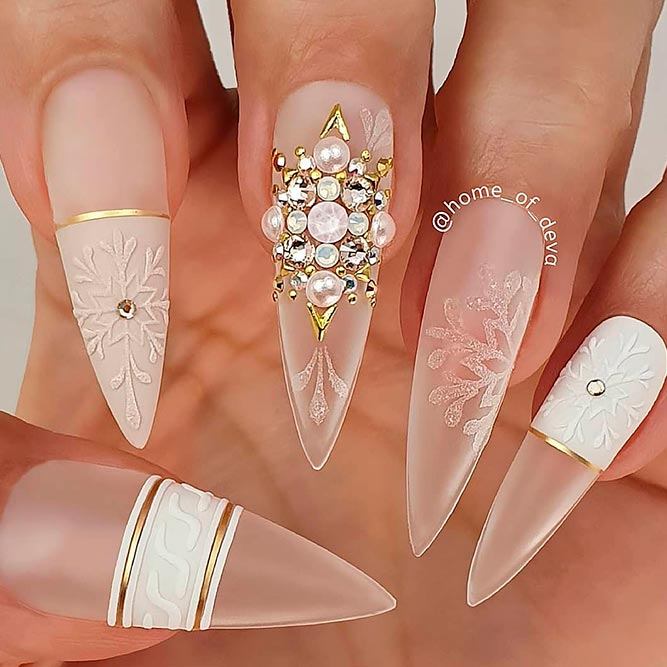 Matte Transparent Nail Design #clearnails #transparentnails