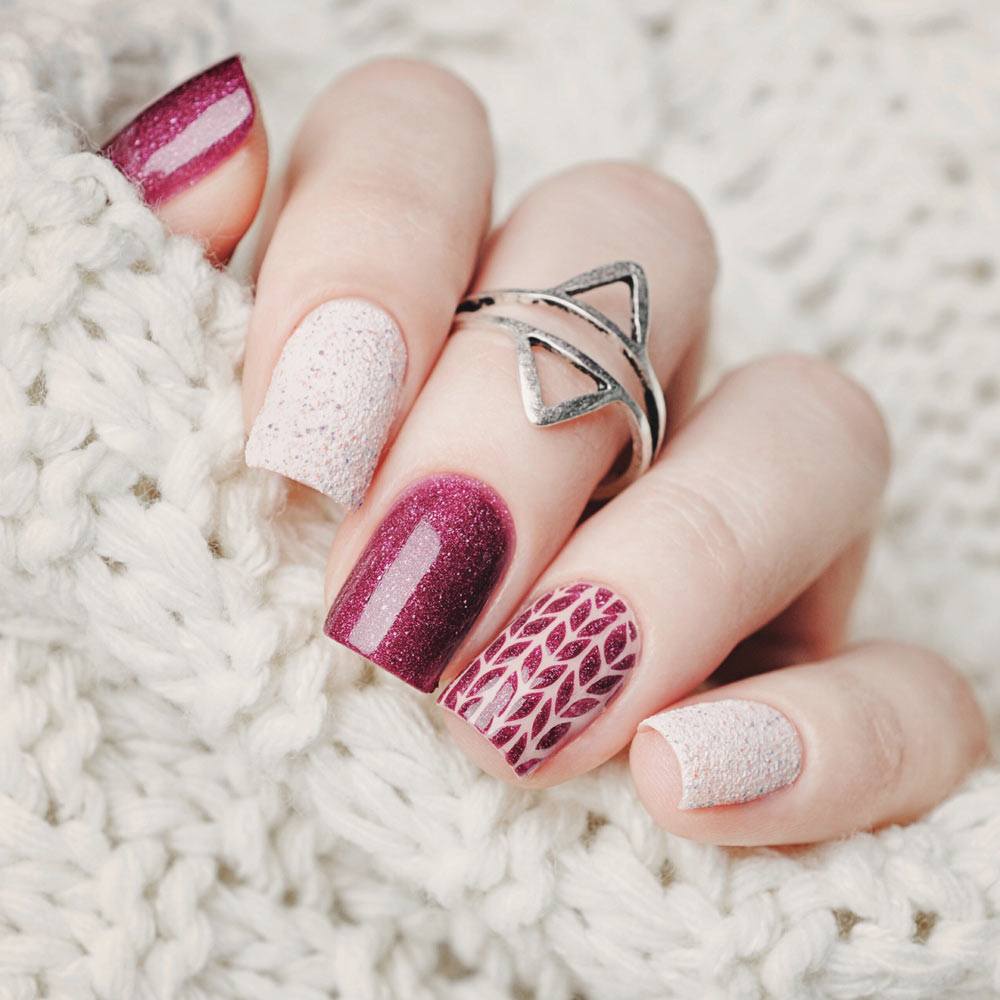 Nude Christmas Nails