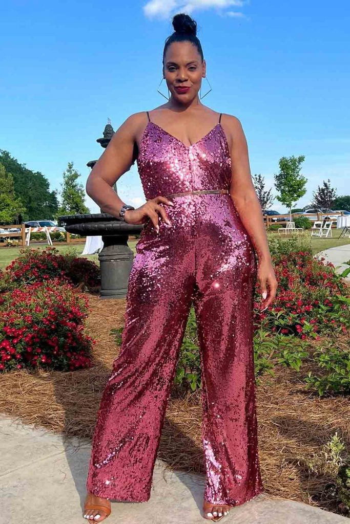 Sparkly Plus Size Jumpsuit