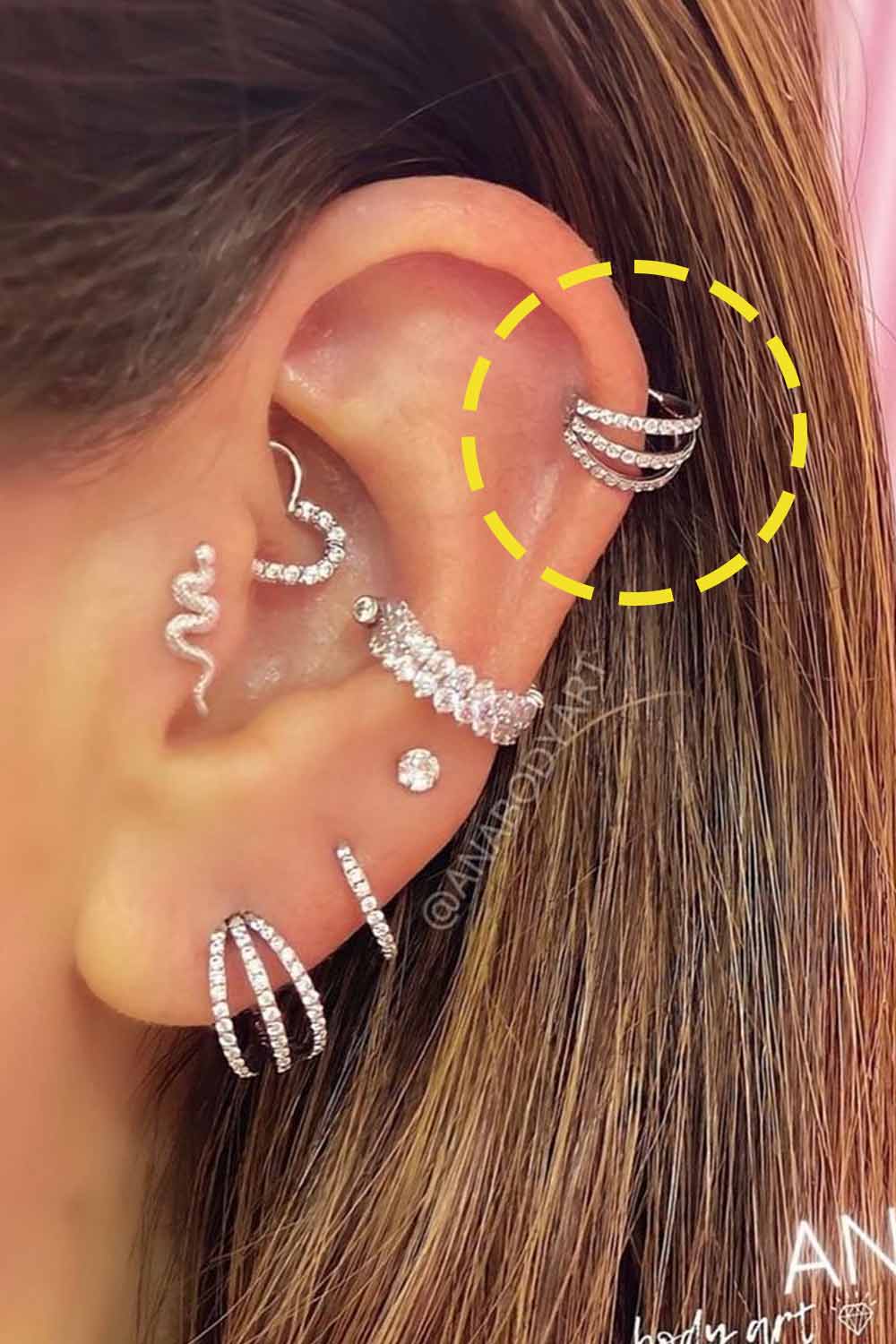 Helix (Cartilage) Piercings