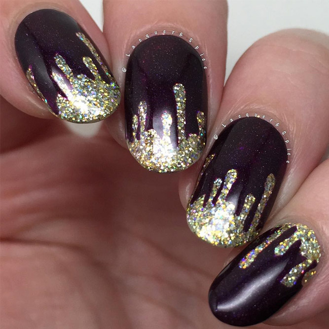Pretty Nail Designs in Dark Colors picture 6