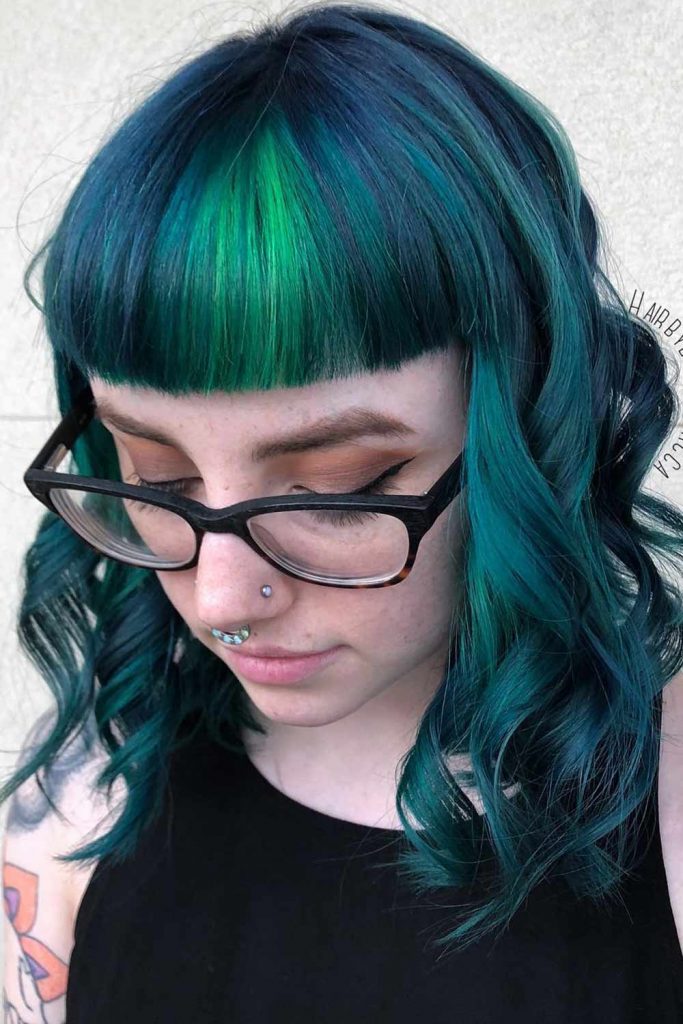 Baby Bangs Emerald Lob