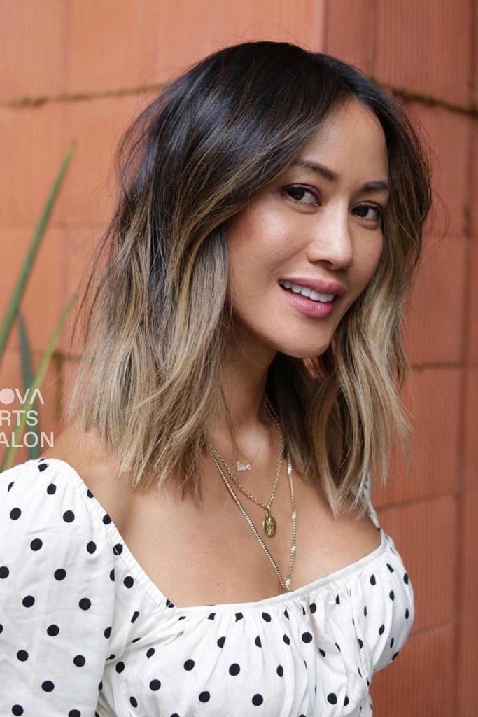Long Bob with Balayage