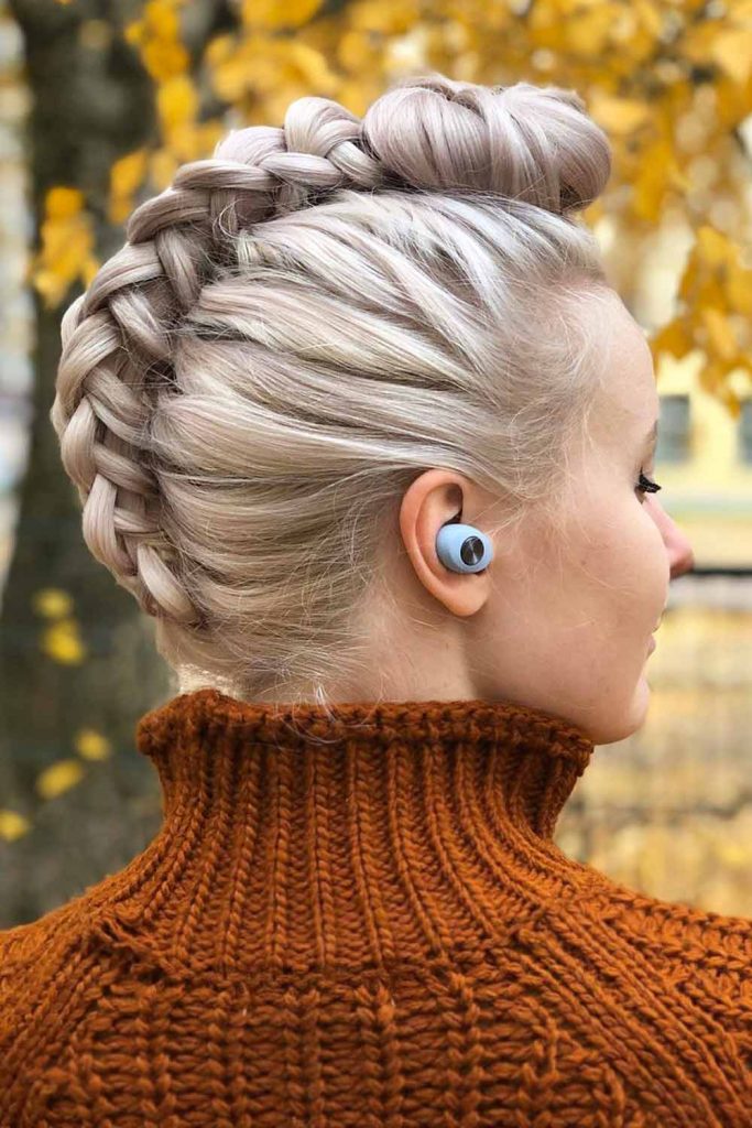 Braided Faux-Hawk Short Hairstyles 