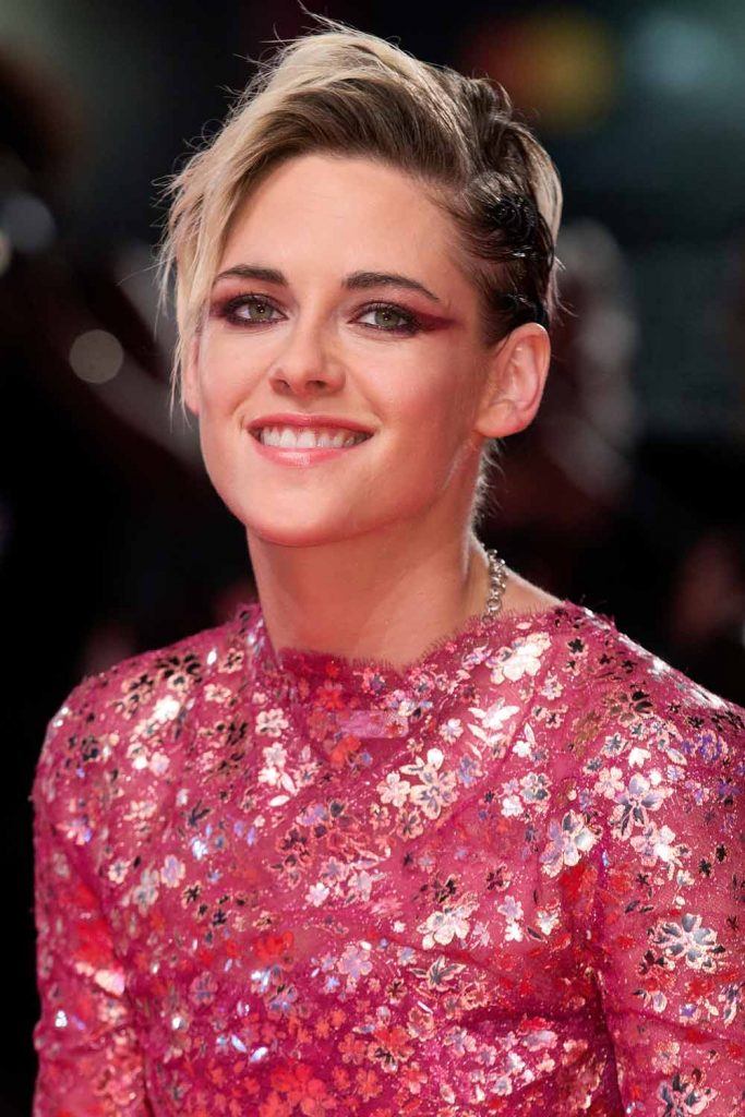 Kristen Stewart with Blonde Pixie